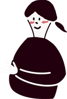 イラスト:頬に手をあてて嬉しそうな女性がコメントしている