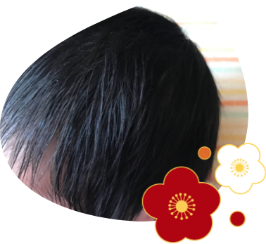 髪の毛がふさふさの新生児爆誕！